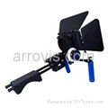 DSLR Video Stabilizer Support Set with Matte Box and Follow Focus 2
