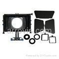 DSLR Matte Box With Filter Trays and Detachable Aluminium Flag 4