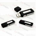 4GB One Buttom Digital Voice Recorder USB Disk MP3 Player