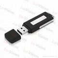 4GB One Buttom Digital Voice Recorder USB Disk MP3 Player 2