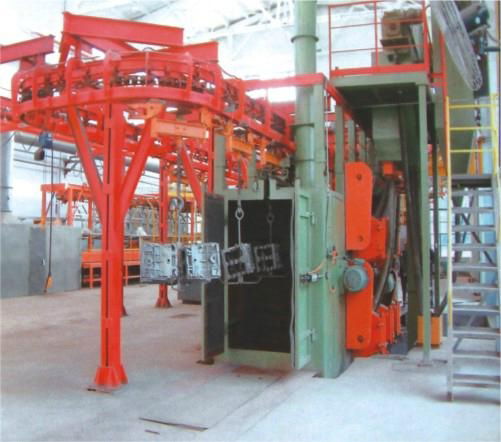 Hanging Chain Shot Blasting Machine 