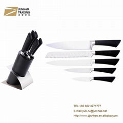 Elegant Black Stainless Steel 6Pcs