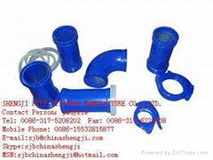 concrete pump pipe parts Zoomlion DN100 concrete pump pipe quick clamp