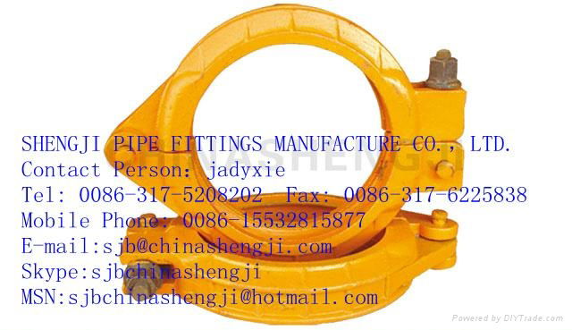 pipe fittings DN150 Schwing concrete pump pipe clamp