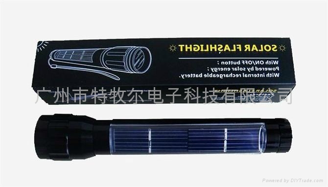 TM-SF02   Aluminum Alloy  Solar LED Torch