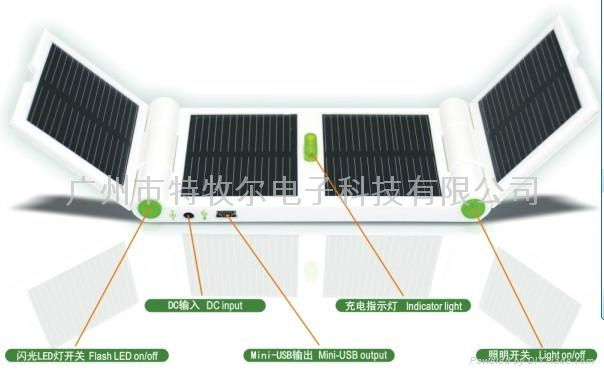 Portable Folding Solar  Charger for iphone/ipad/digital cameras 2