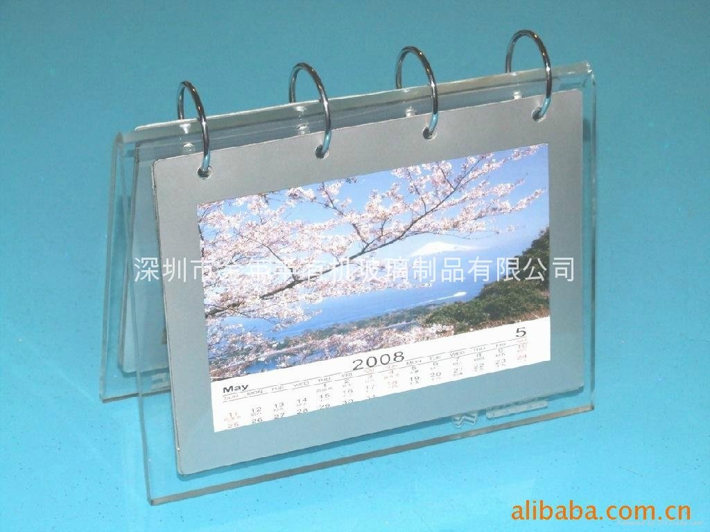 2013年個性台曆定製 亞克力台曆 有機玻璃台曆 壓克力台曆 5