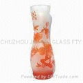 Carved Glass Vase