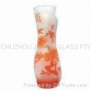 Carved Glass Vase