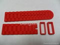 silicone watch band, straps 24mm,