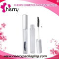 Cylinder shaped empty plastic comsetic container mascara container 