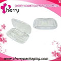 Square shaped transparent plastic eyeshadow palette cosmetic packaging  1