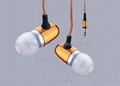 metal earphones, in-ear headphones,