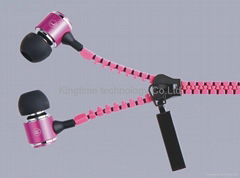 zipper earphones 