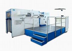 Automatic platen hot foil stamping and die cutting machine