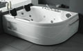 Acrylic massage bathtub with air and