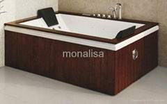 Corner Acrylic massage bathtub spa equipment jacuzzi pools with skirt M-2036A