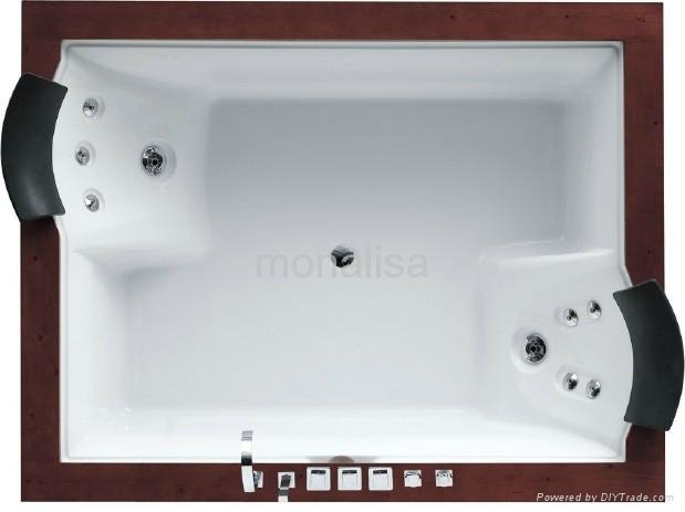 Corner Acrylic massage bathtub spa equipment jacuzzi pools with skirt M-2036A  2