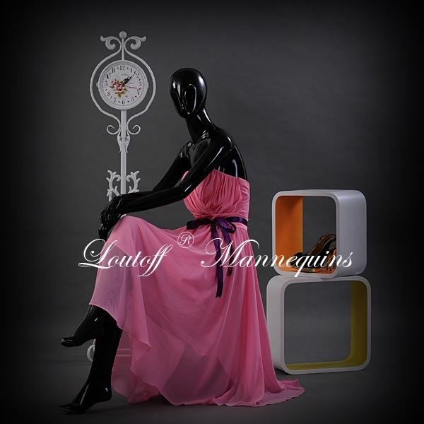 Loutoff jiangsu fashion glossy female sitting manikins LGZ5
