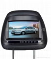 7 inch Universal car headrest LCD player monitor 1