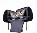 Car DVD headrest monitor with pillow