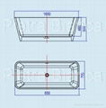 Modified Acrylic Bathtub PB1007 3