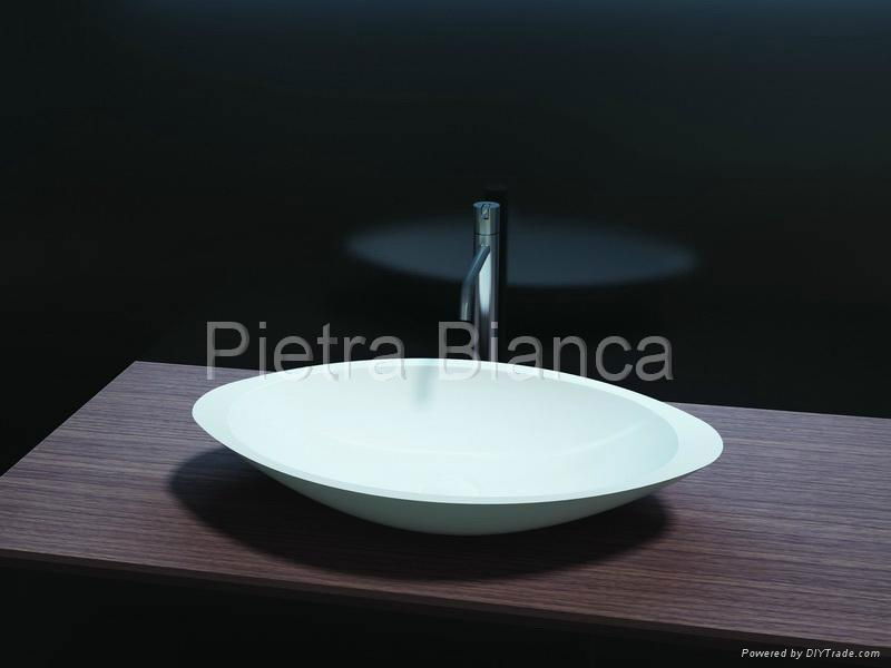 Stream Acrylic Bathroom Sink PB2057