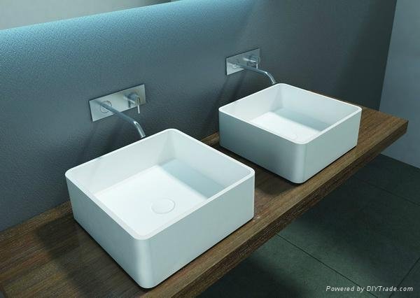 Stream Acrylic Bathroom Sink PB2057 4