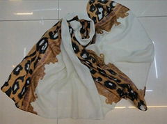 2012 the latest leopard grain chain joining together of scarf