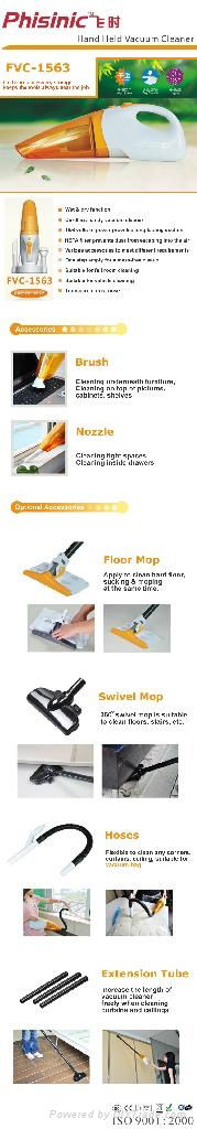 Wireless Handheld Wet & Dry Celling & Floor Carpet Vacuum Cleaner & Dust Cleaner 2