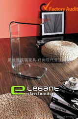 Simple Design Glass End Table S041