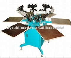 6 Colours Stations Manual Screen Printing Machine