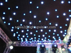RGB tri 3in1 full color led star curtain