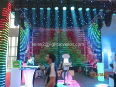 4x3m P9 led video curtian