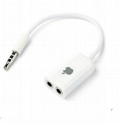 Stereo audio splitter cable for iPhone, excellent sound reproduction