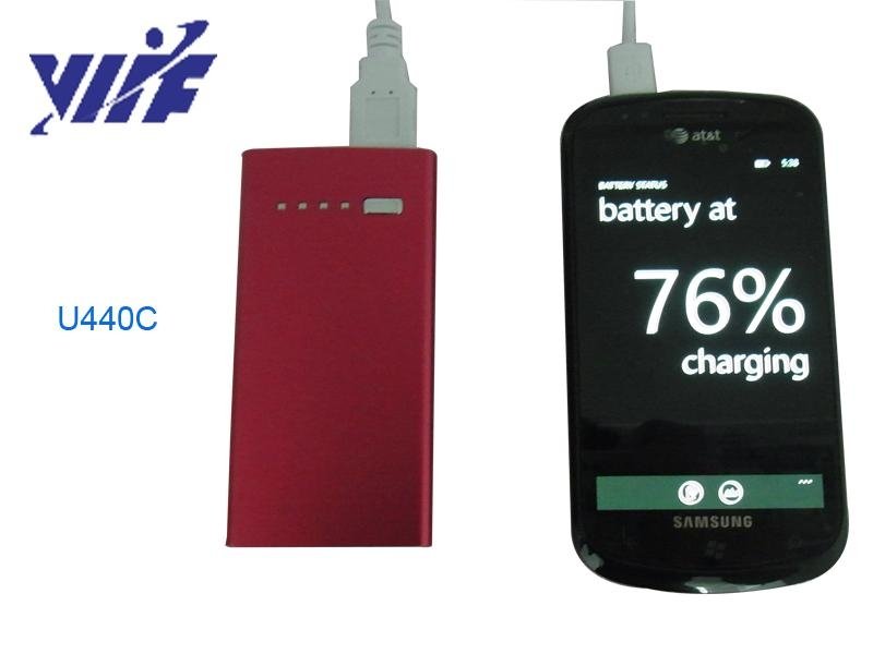 Colorful 4400mAH - 5600mAH smartphone battery charger - metal power bank 3