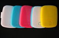 Colorful 5000mAH dual usb power bank for blackberry iphone htc samsung nokia 4