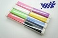 Colorful 2600mah lipstick power bank for mobile phone with 18650  4