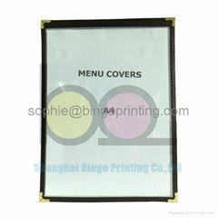 Clear Restaurant Menu Cover Folder Single