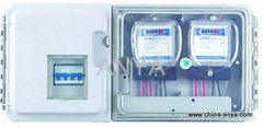 Plastic transparent current meter box