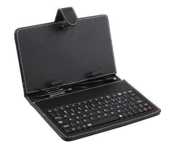 Leather case with keyboard for Tablet PC 3