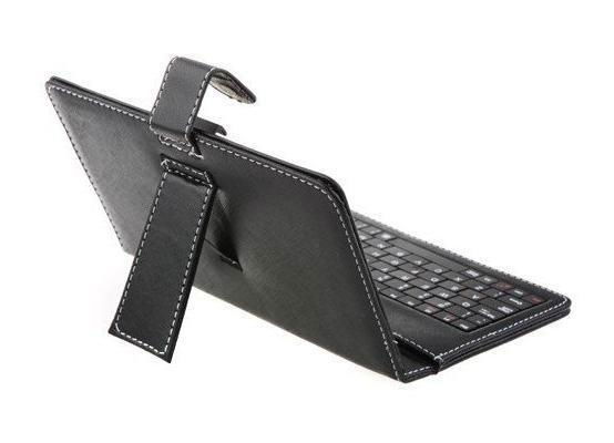 Leather case with keyboard for Tablet PC 4