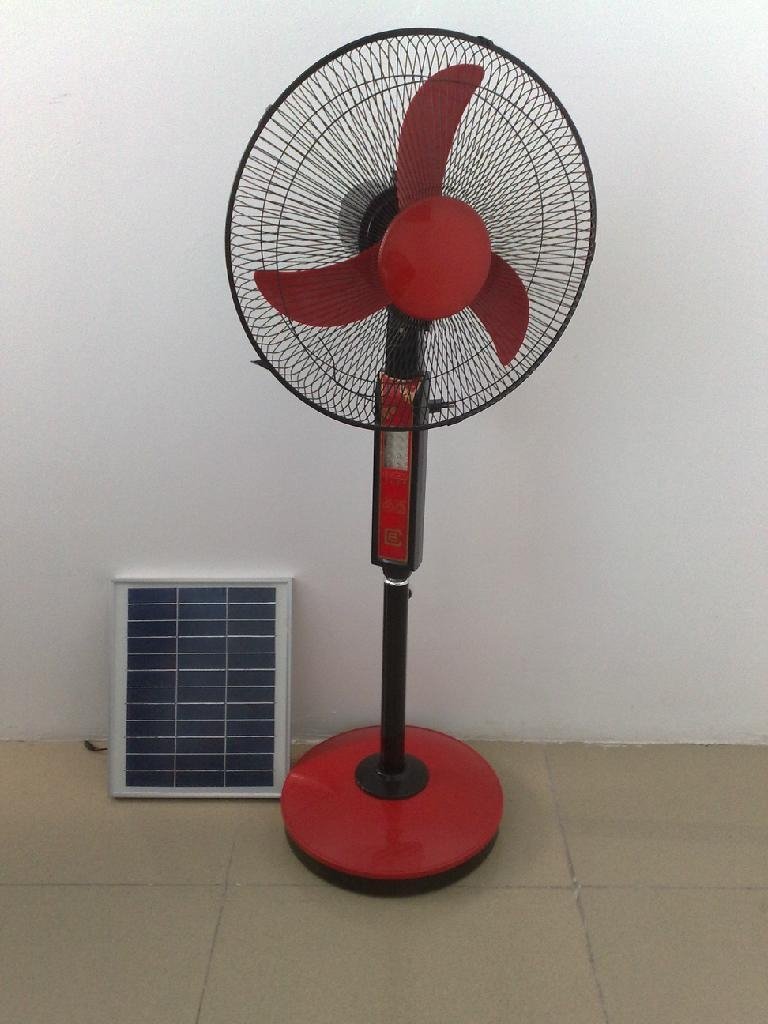 High Efficiency and Rechargeable DC&AC Output Solar Fan