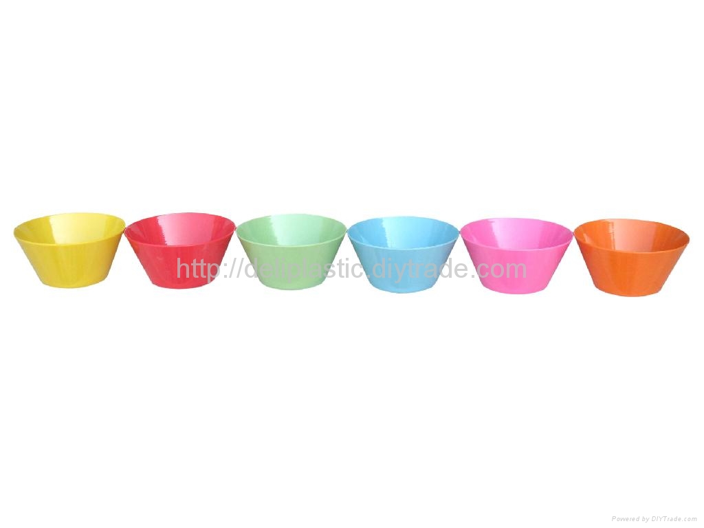 6‘Melamine salad bowl/ plastic bowl