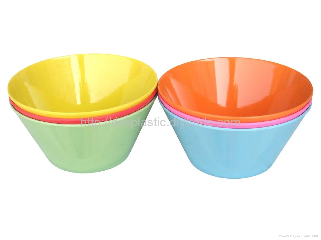 6‘Melamine salad bowl/ plastic bowl 2