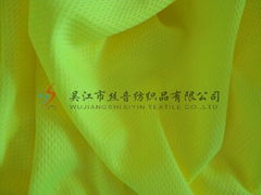 100% poly eyelet T-shirt and football wear fabric