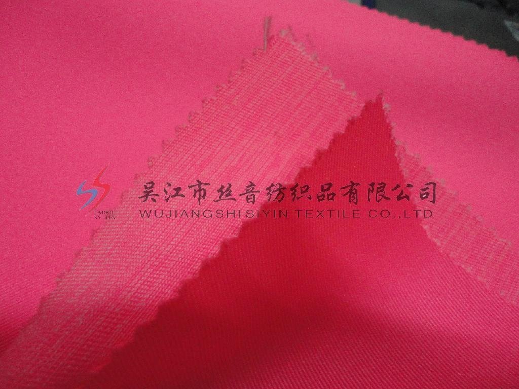 reflective pink twill T/C fabric 