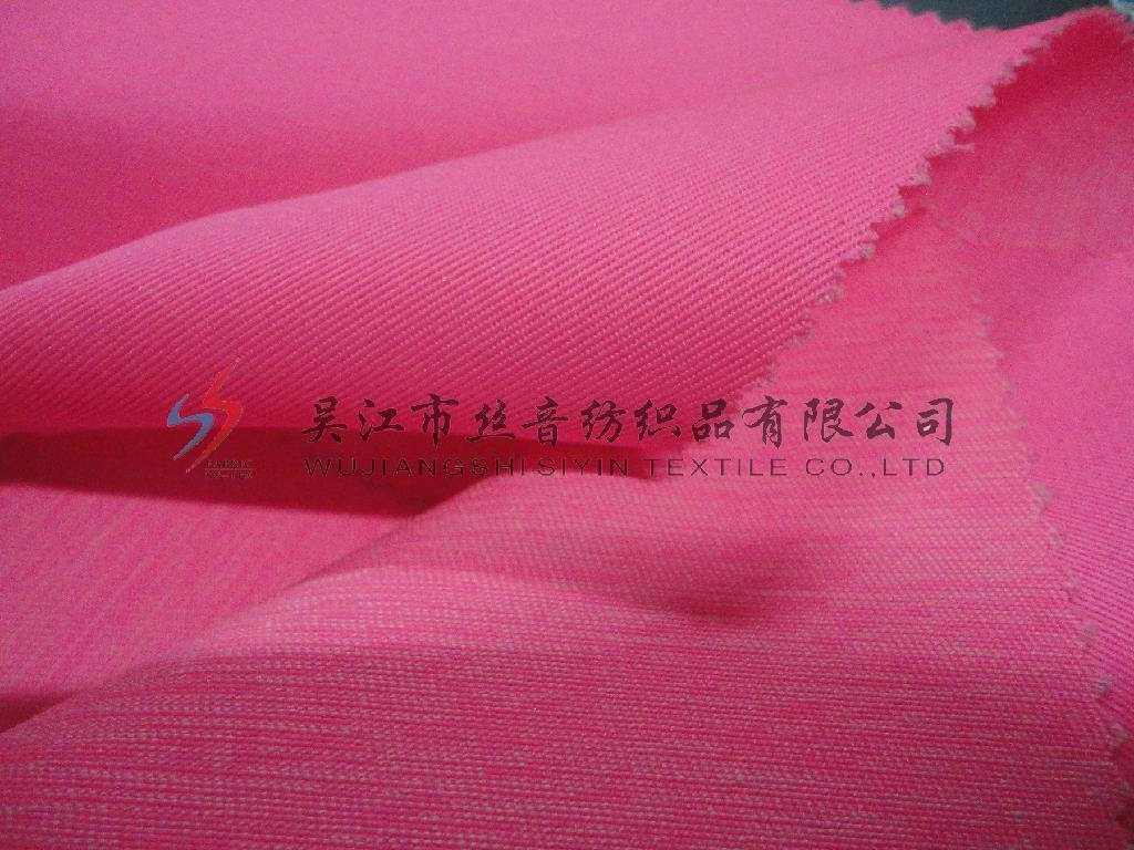 reflective pink twill T/C fabric  2