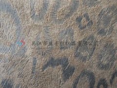 Embbossed Leopard Grain Suede Fabric 