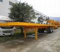 Double or tri-axle container trailer